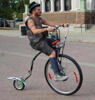 homemade penny farthing